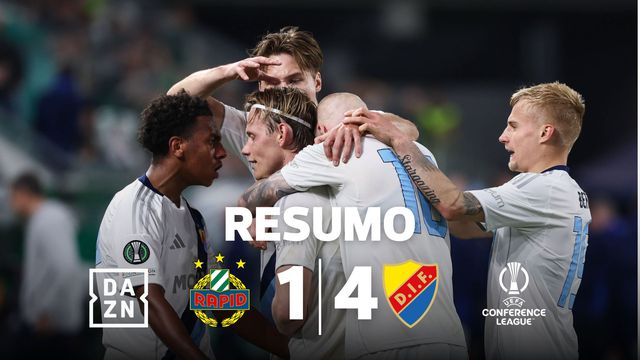 Quem diria? Djurgarden goleia Rapid e marca encontro com o Chelsea (resumo)