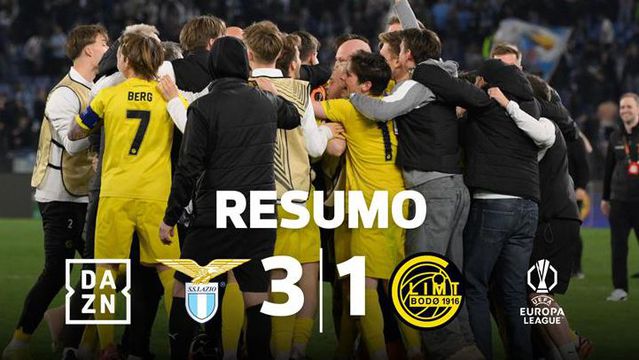 VÍDEO: Bodo/Glimt afasta Lazio e faz história (resumo)
