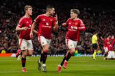 Diogo Dalot a festejar golo do Manchester United