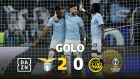 VÍDEO: golo da Lazio na compensação atira jogo para prolongamento