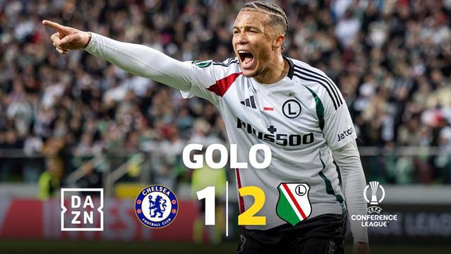 VÍDEO: Legia novamente na frente com Rúben Vinagre no lance