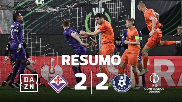 VÍDEO: Fiorentina empata, mas segue em frente na Liga Conferência (resumo)