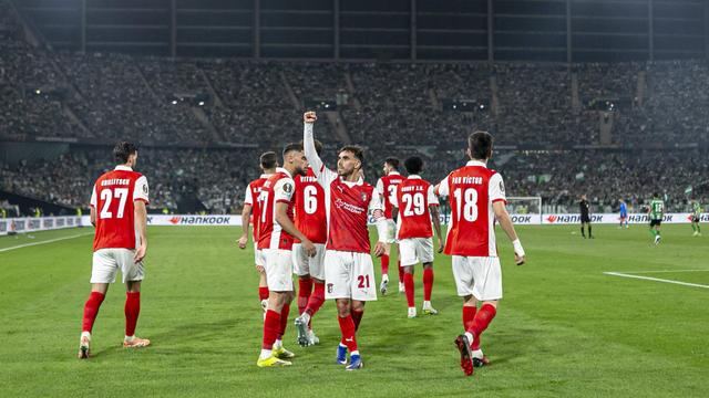 Festa do SC Braga garantido o apuramento para as meias-finais da Liga Europa - Foto: Imago