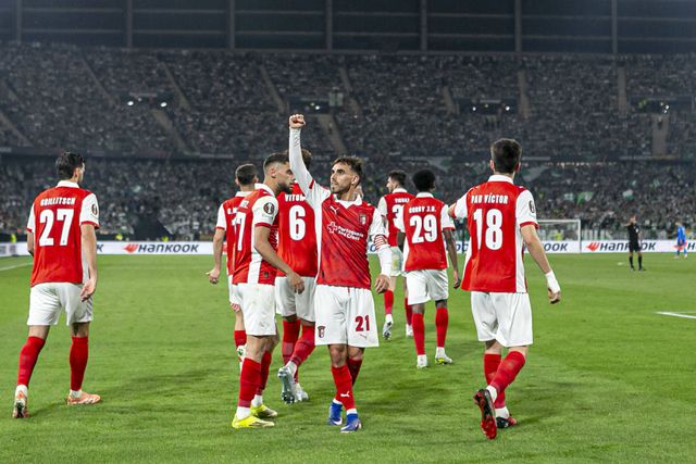 Festa do SC Braga garantido o apuramento para as meias-finais da Liga Europa - Foto: Imago