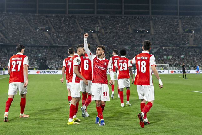 Festa do SC Braga garantido o apuramento para as meias-finais da Liga Europa - Foto: Imago
