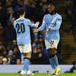 Antoine Semenyo e Bernardo Silva juntos no Manchester City