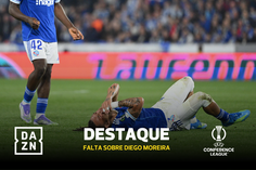 A cotovelada a Diego Moreira que João Pinheiro puniu... com amarelo