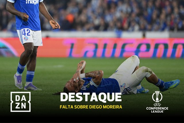 A cotovelada a Diego Moreira que João Pinheiro puniu... com amarelo