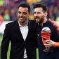 Xavi Hernández partilhou o relvado com Lionel Messi durante anos no Barcelona