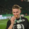 Sporting, campeão nacional 2024/25: Gyokeres com a medalha (foto: Miguel Nunes)