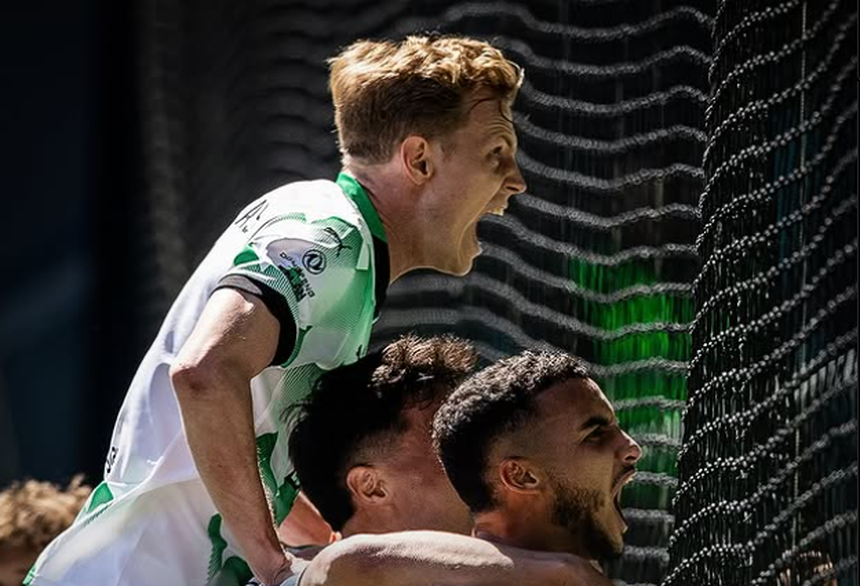 Olimpija Ljubljana festeja título