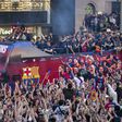Parada de celebração do título do Barcelona