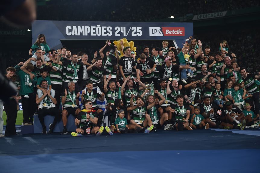 Sporting, campeão nacional 2024/25 (foto: Miguel Nunes)
