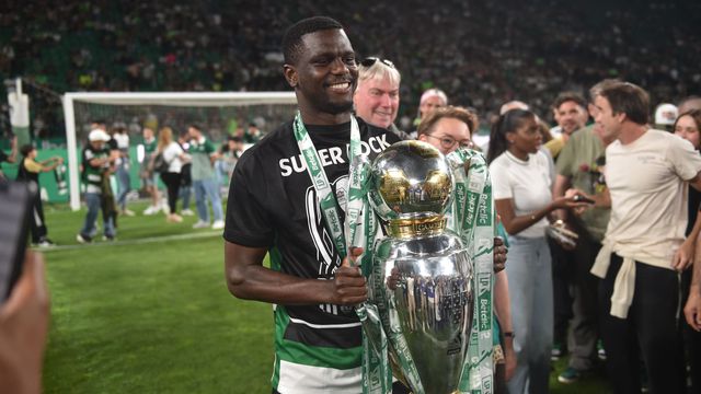 Sporting, campeão nacional 2024/25: Diomande (foto: Miguel Nunes)