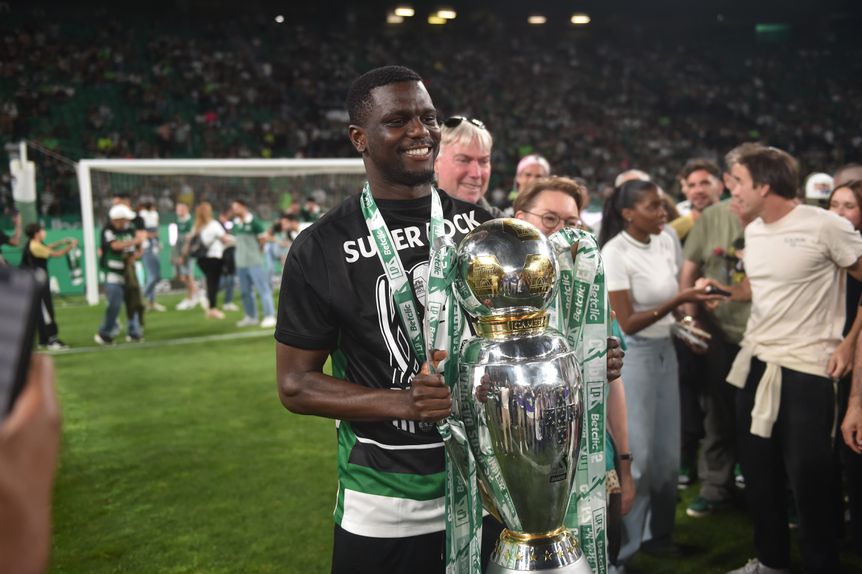 Sporting, campeão nacional 2024/25: Diomande (foto: Miguel Nunes)