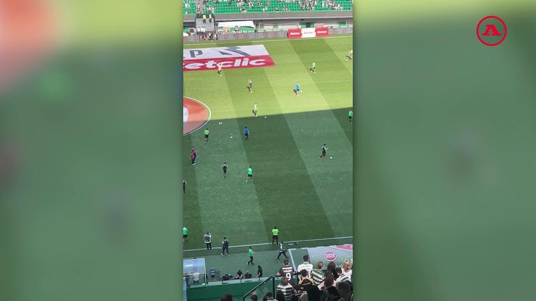 Equipas em aquecimento