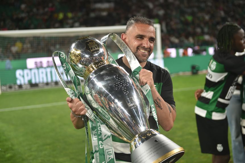 Rui Borges sagrou-se campeão nacional ao serviço do Sporting, depois de ter assumido o comando técnico em dezembro