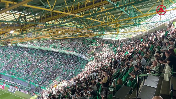 Vista das bancadas de Alvalade