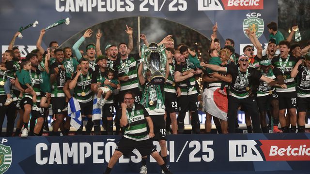 Sporting, campeão nacional 2024/25 (foto: Miguel Nunes)