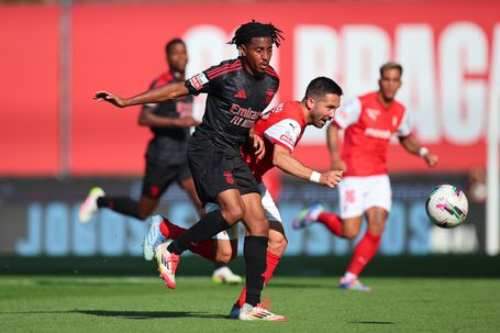 SC Braga-Benfica: Leandro Barreiro e João Moutinho. Foto Kapta +