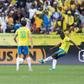 Miguel Cardoso em vantagem contra Alexandre Santos na final da Champions africana