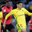 Ibrahima Kébé num lance com João Victor - Foto: Facebook/Paços de Ferreira