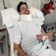 Álex Márquez no hospital antes da intervenção cirúrgica   Intagram/Álex Márquez