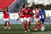 Caroline Moller fez os dois golos do Benfica no Jamor (Foto: Lusa/José Sena Goulão)