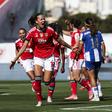 Caroline Moller fez os dois golos do Benfica no Jamor (Foto: Lusa/José Sena Goulão)