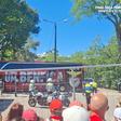 Chegada do autocarro do Benfica ao Jamor