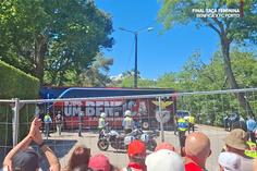 Chegada do autocarro do Benfica ao Jamor