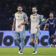 Ilkay Gundogan com Bernardo Silva no Man. City