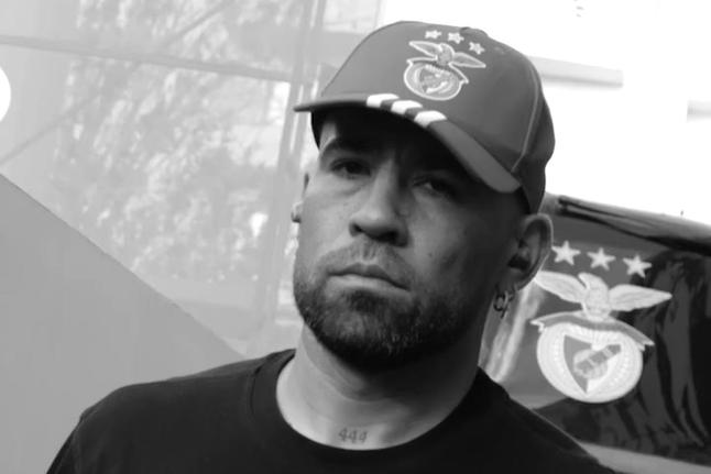 O adeus de Otamendi no balneário do Benfica