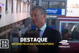 António Félix da Costa festeja o pódio no Mónaco