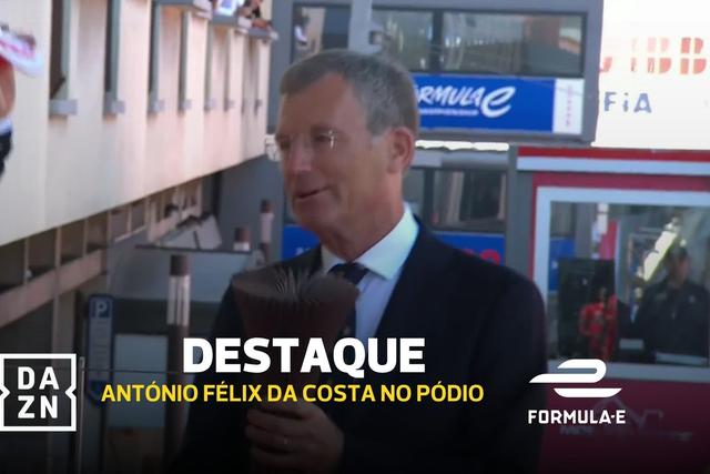 António Félix da Costa festeja o pódio no Mónaco