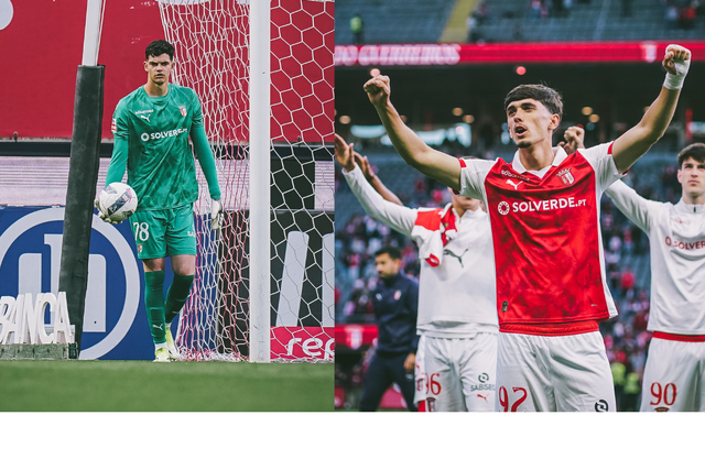 João Carvalho e António Gil estrearam-se oficialmente pela equipa principal do SC Braga e são apostas de futuro