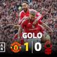 United na frente! Shaw volta a fazer o gosto ao pé... três anos depois