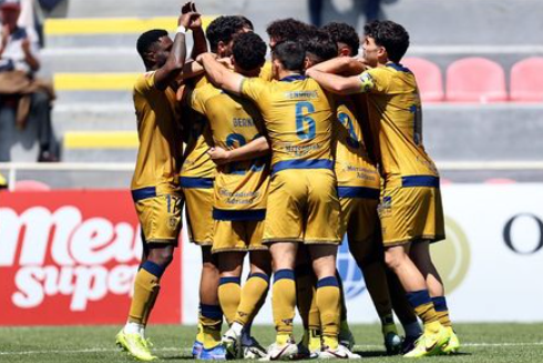 Jogadores do Felgueiras festejaram bastante os golos