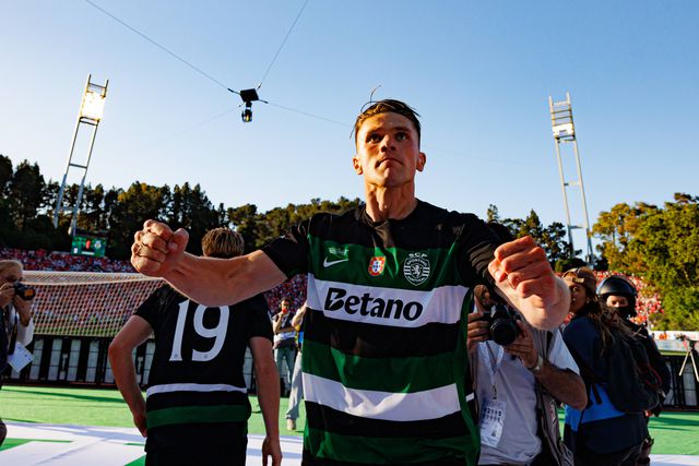 Viktor Gyokeres a festejar o golo marcado na final da Taça de Portugal