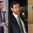 Montagem com Frederico Varandas, André Villas-Boas e Rui Costa