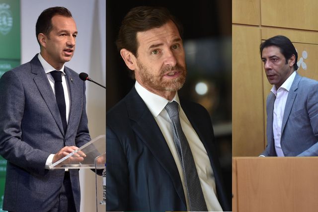 Frederico Varandas, André Villas-Boas e Rui Costa (fotos: Miguel Nunes)