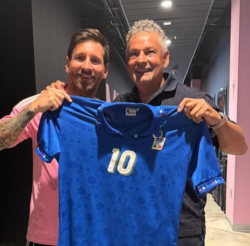 Lionel Messi e Roberto Baggio
