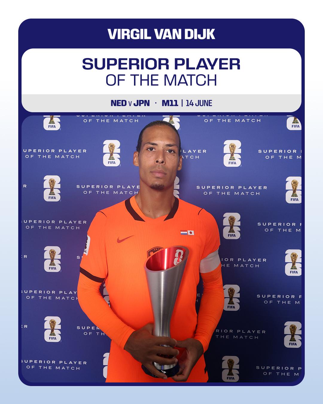 Países Baixos-Japão: Virgil Van Dijk