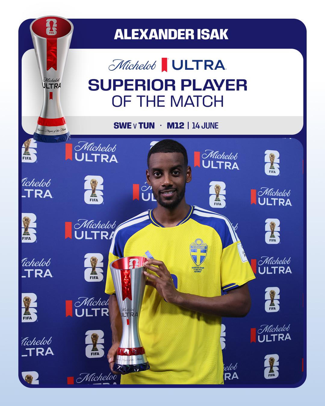 Suécia-Tunísia: Alexander Isak
