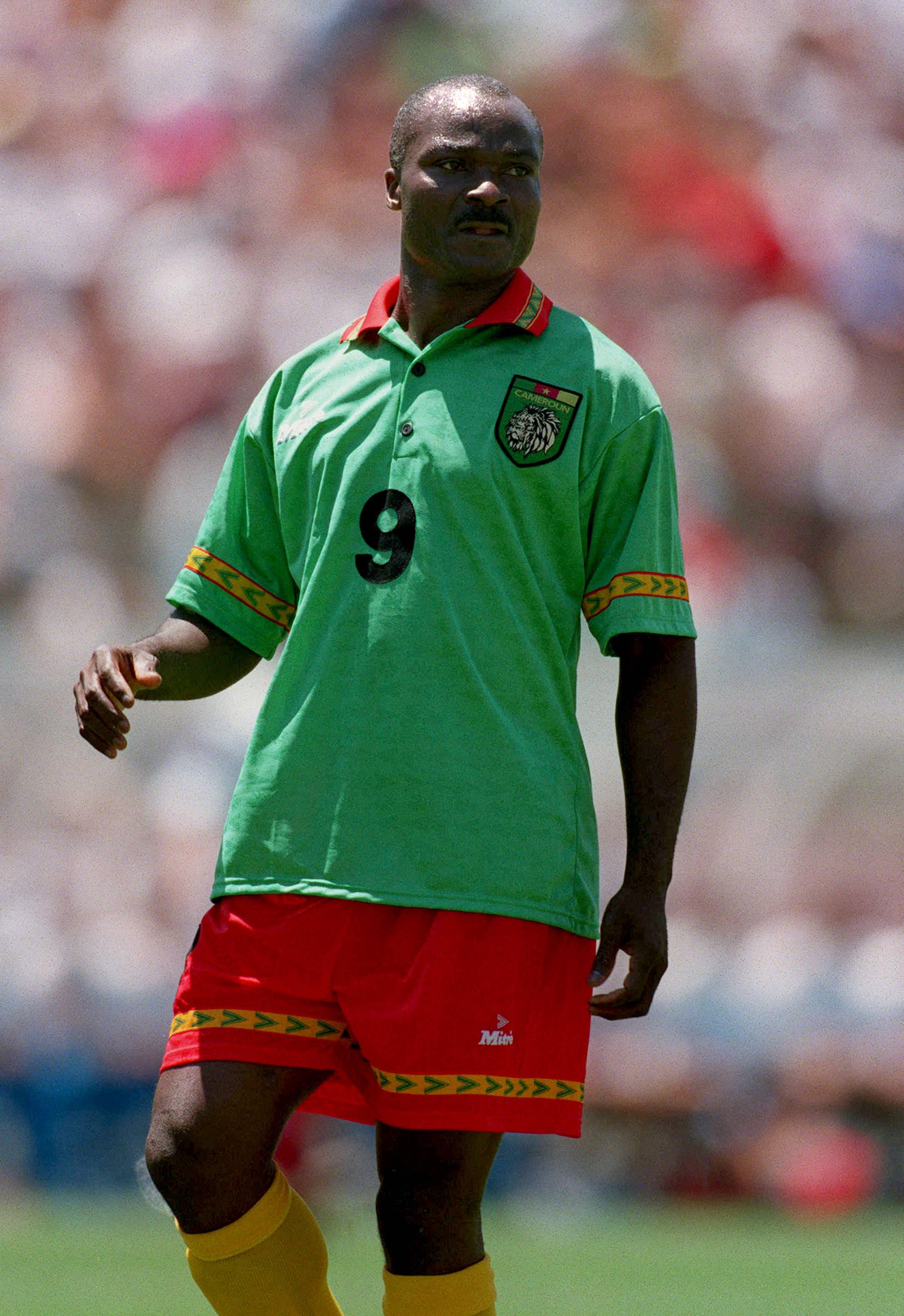 Roger Milla, avançado, Camarões, 42 anos, 1 mês e 8 dias. Mundial 1994, Rússia, 6-Camarões, 1. Foto IMAGO