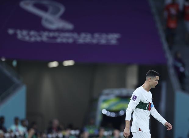 Cristiano Ronaldo não reagiu bem à substituição frente à Coreia do Sul