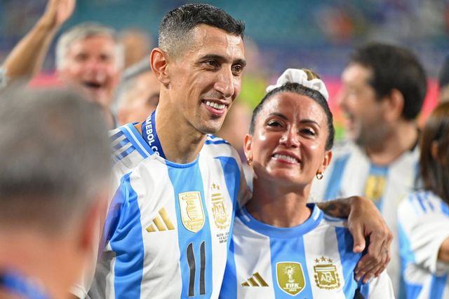 Di María e a mulher, Jorgelina Cardoso. Foto: IMAGO