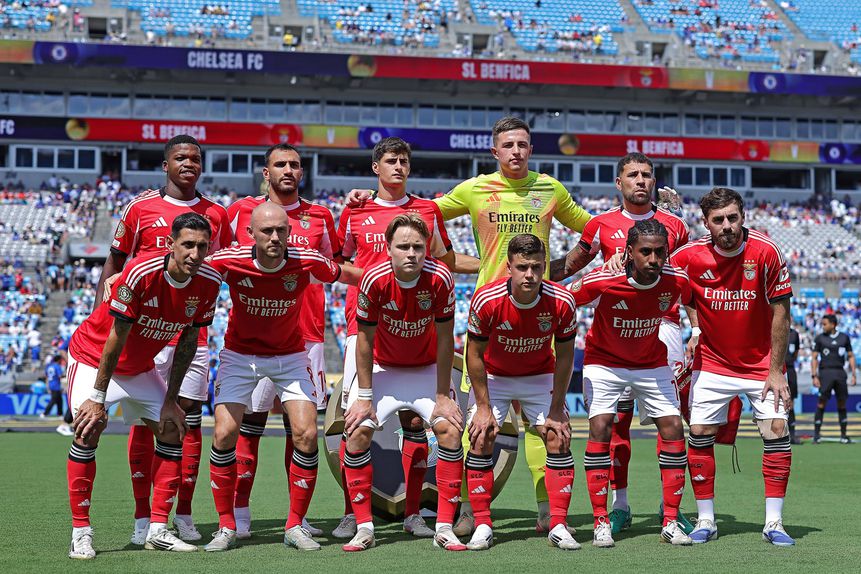 O 11 do Benfica diante do Chelsea no Mundial de Clubes