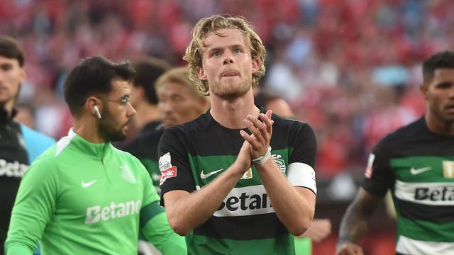 Hjulmand, capitão do Sporting logo na segunda época (foto: Miguel Nunes)