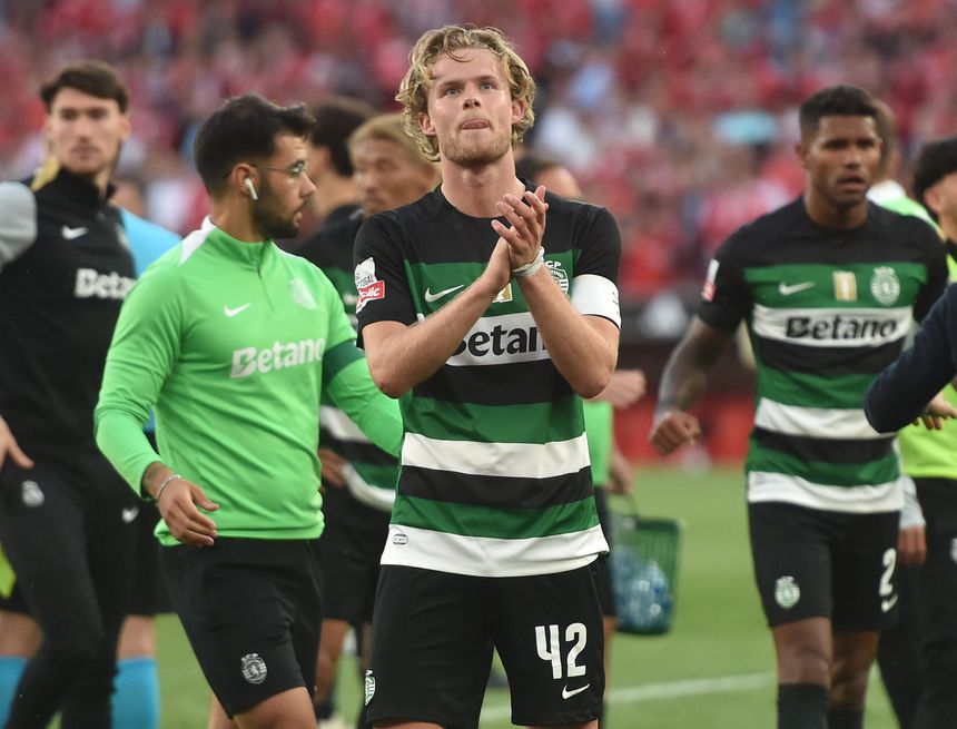 Hjulmand, capitão do Sporting logo na segunda época (foto: Miguel Nunes)